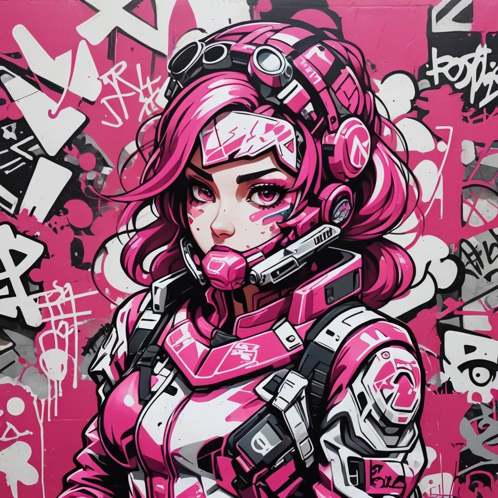 Penelope Pitstop in Graffiti Style Warzone