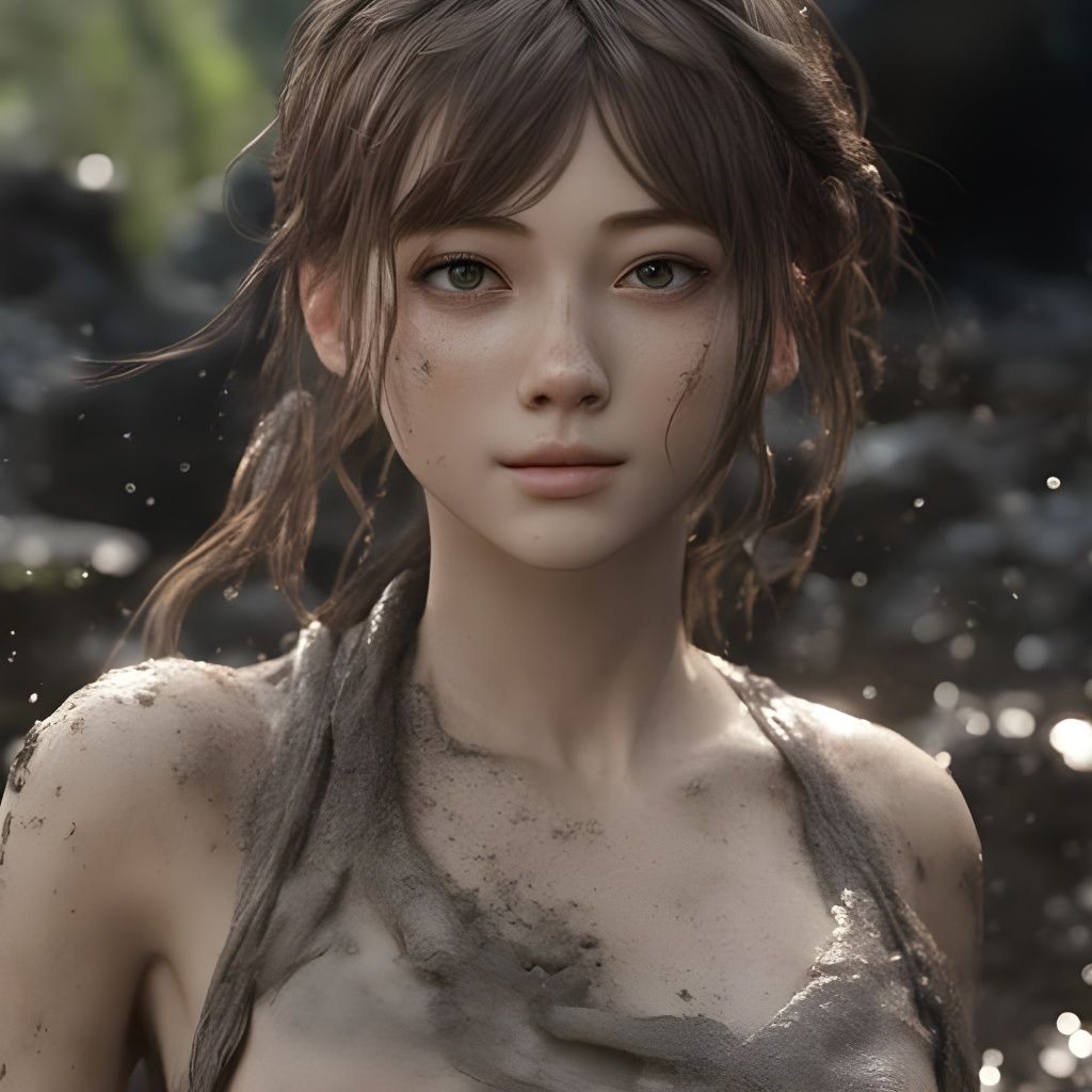 Textured Close-Up of Natural Mud