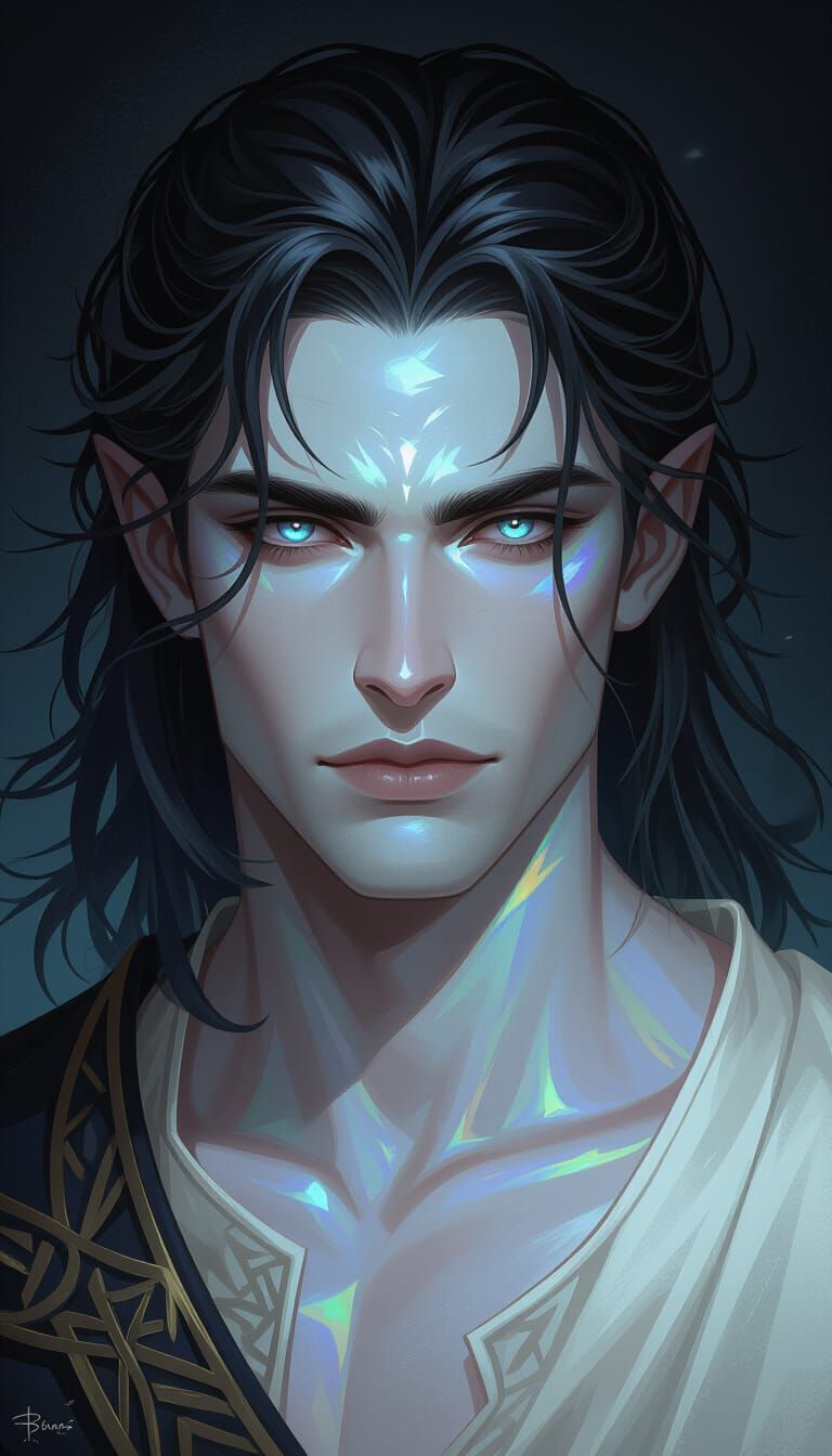 Divine Shapeshifter Prince in Dark Fantasy Concept Art