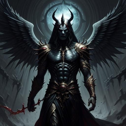 Azrael's Fractured Soul: Angel and Devil Conflict