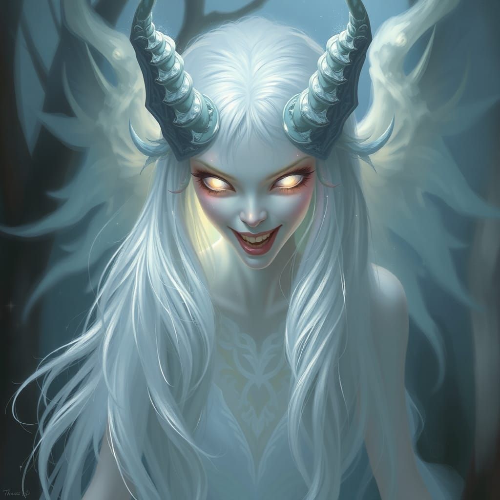 Ethereal Banshee Scream in Fantasy Art Style