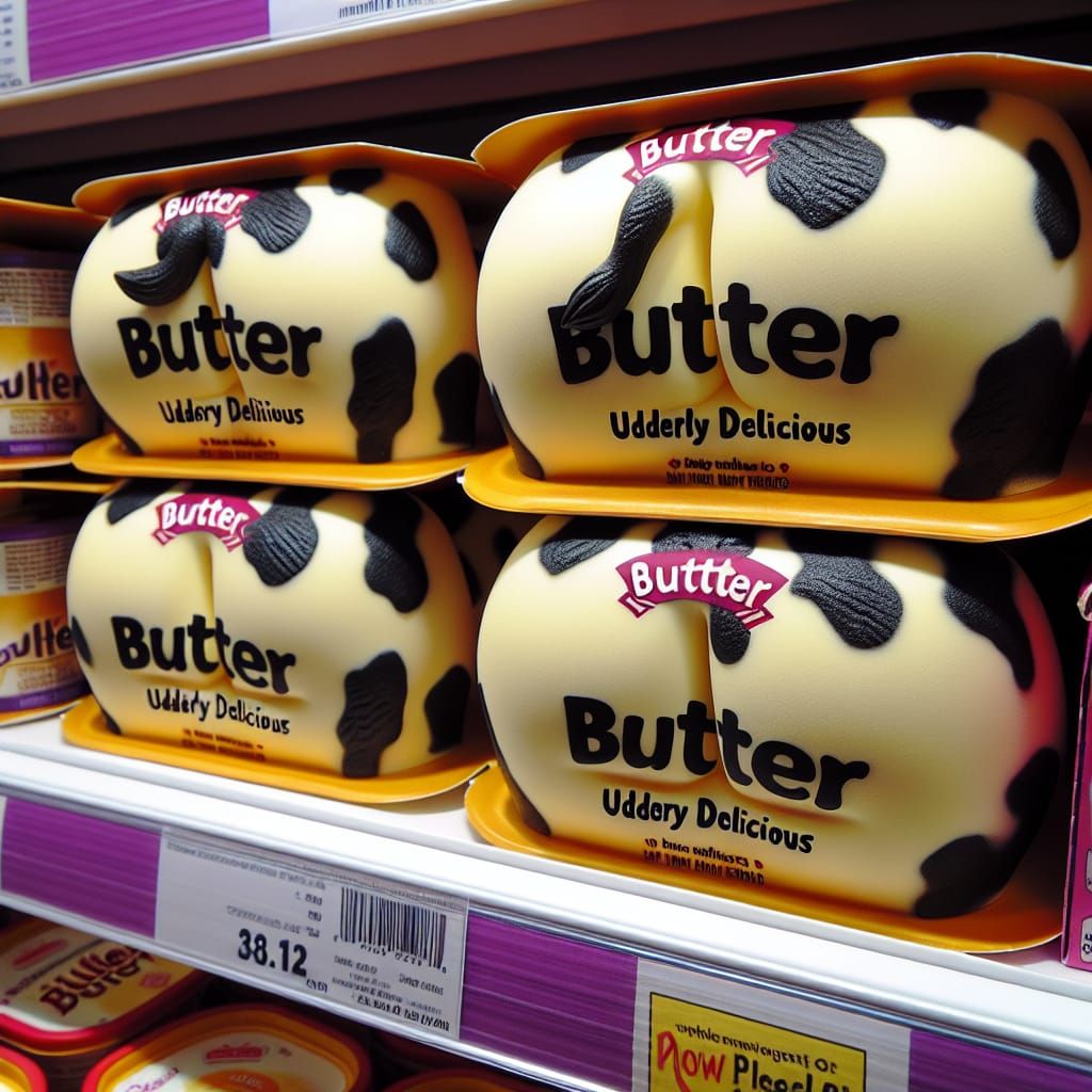 Butter Udderly Delicious: Novelty Butter Packaging