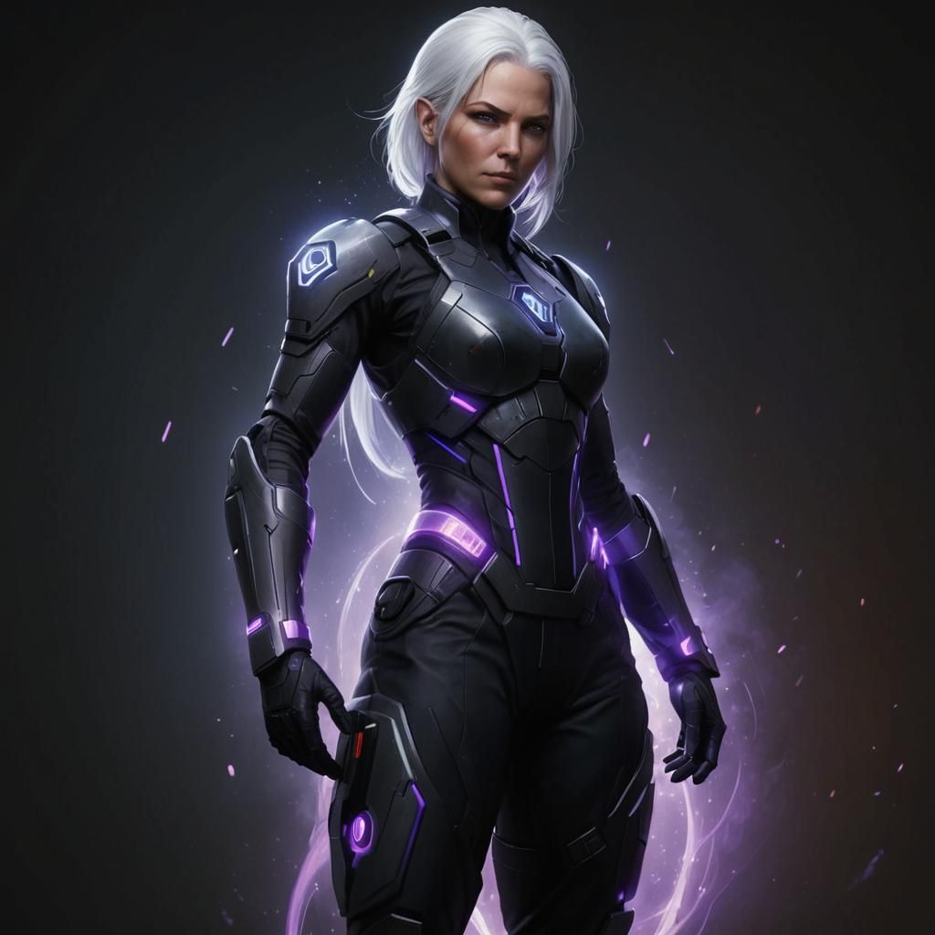 Psionic Soldier Concept Art in Hyperdetailed Style