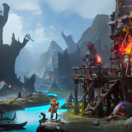 Fantastical Matte Painting in Deep Color