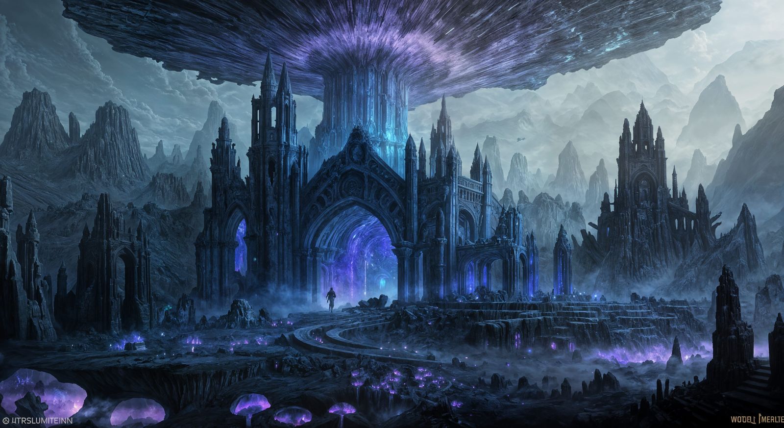 Adventurer in Ancient Ruins: Fantasy Concept Art