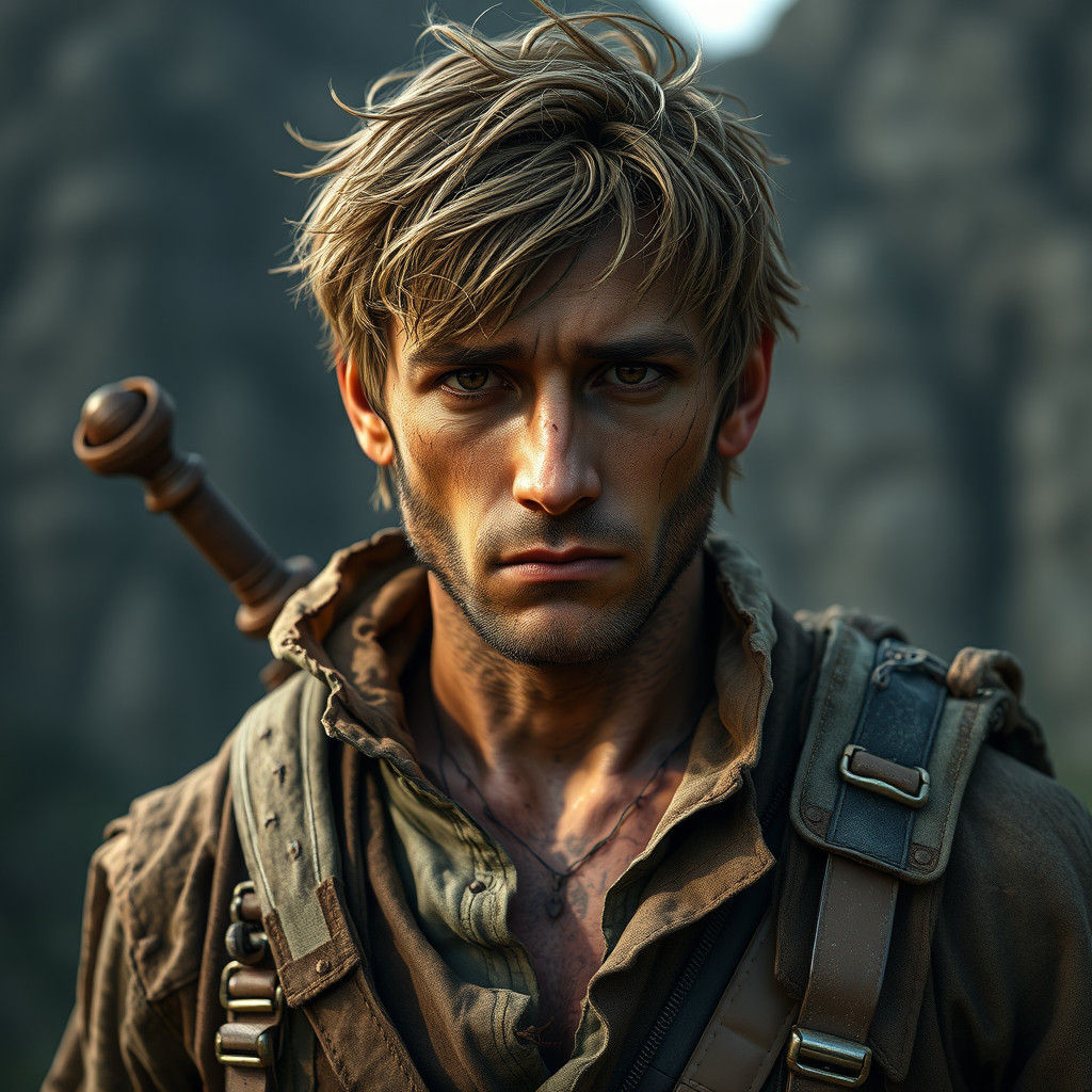 Weary Traveler: A Hyper-Detailed Digital Portrait