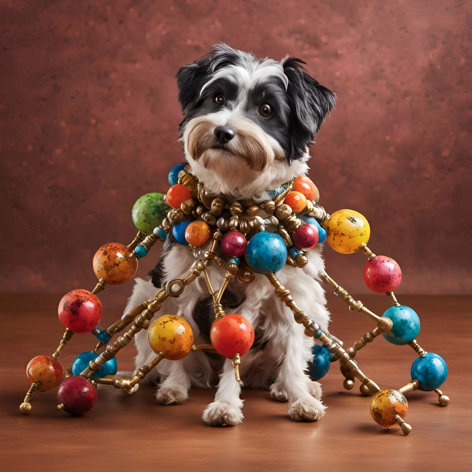 Dog with Chew Toys in Soft Style