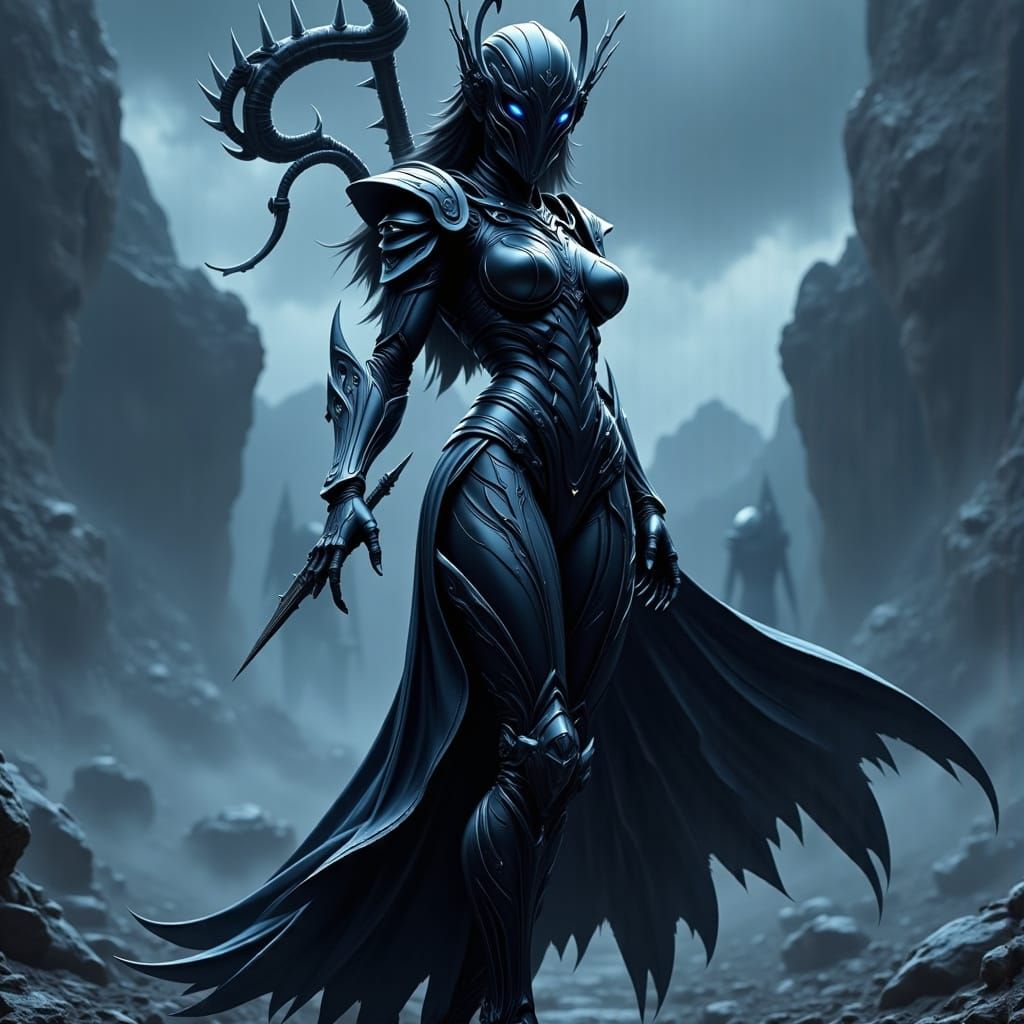 Ethereal Spectral Guardian in Nano-Adaptive Armor