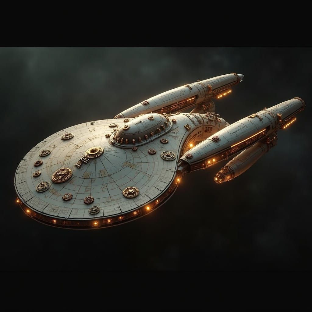 Victorian-Era Spacecraft: Steam-Powered USS Enterprise