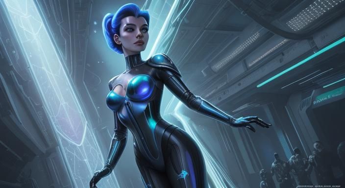 Judy Jetson in Cyberpunk Aluminum Corset