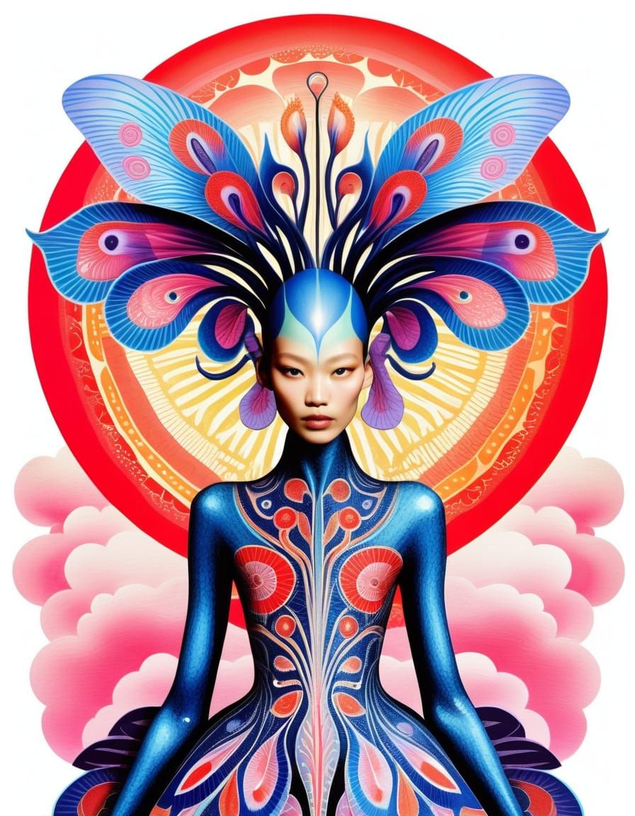 Otherworldly Life-Forms in Detailed Ink Illustration