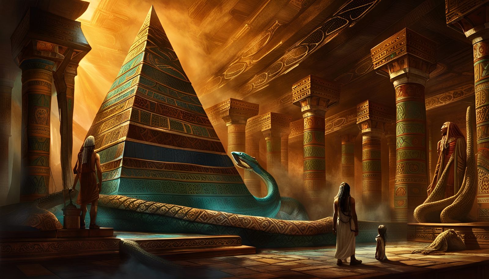 Kebechet: Serpent Goddess of Purification, Matte Painting