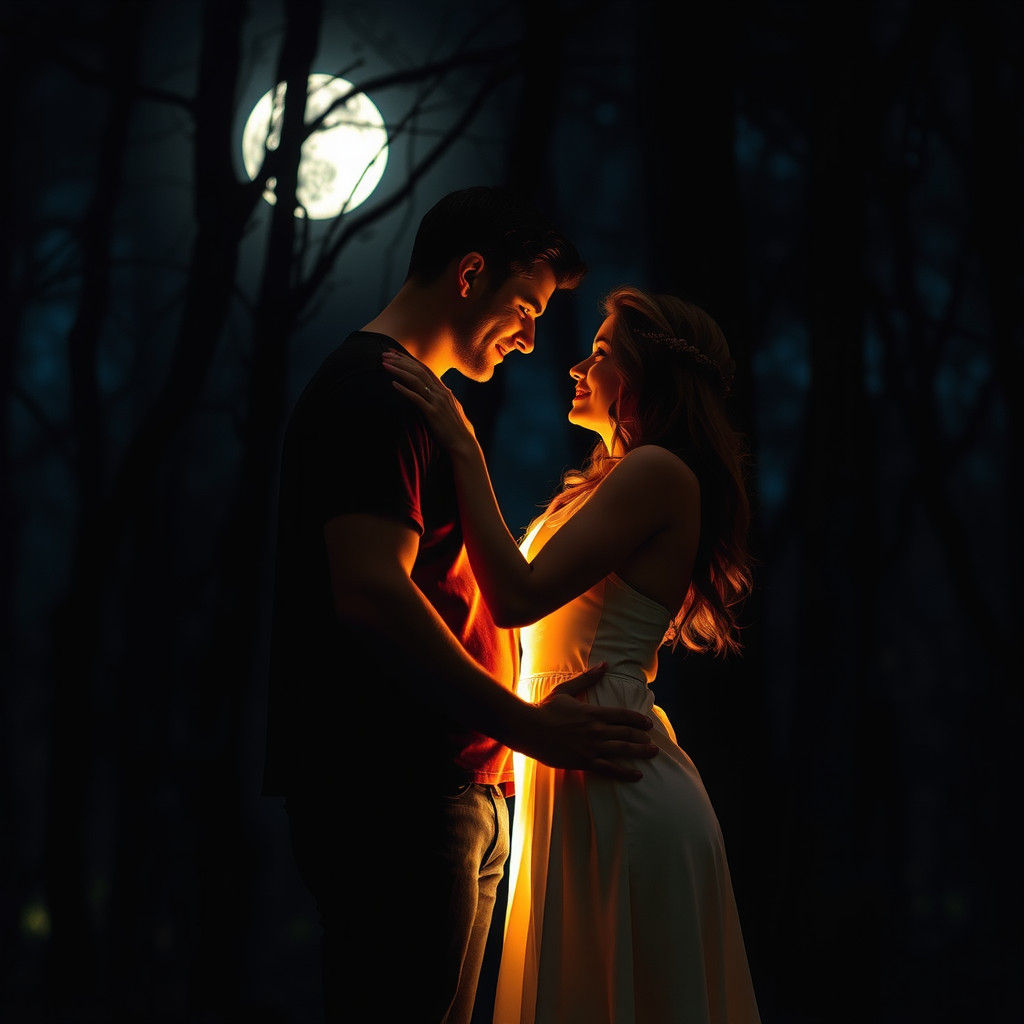 Ethereal Fantasy Landscape in Deep Colors