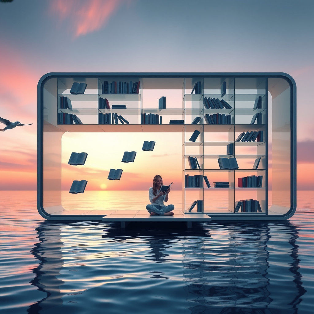 Ethereal Oceanic Utopia in Unreal Engine 5 Style