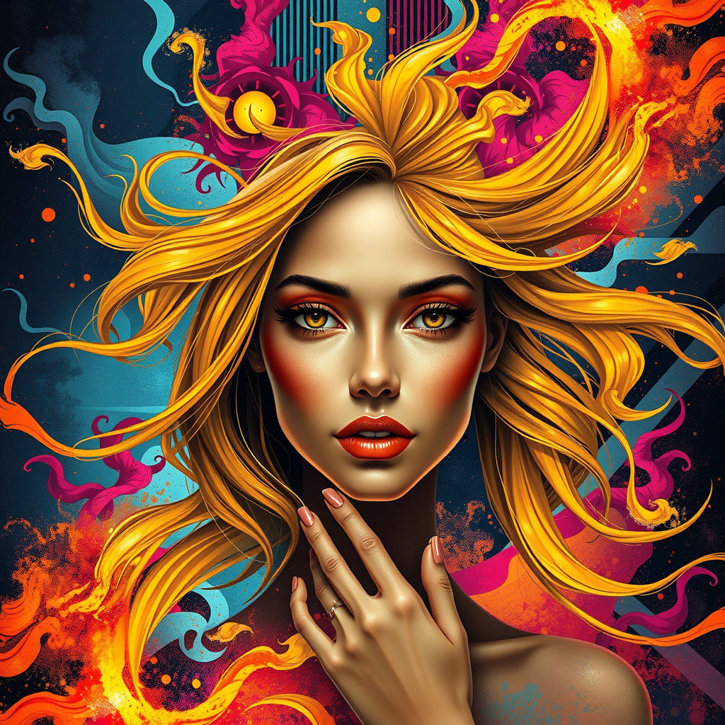 A Dazzling Portrait of Heroic Strength in Vibrant Color