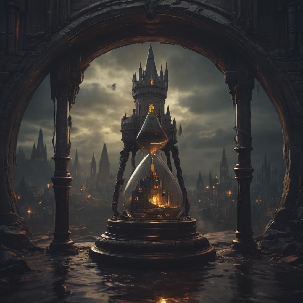 Hogwarts Castle in Hourglass: Fantasy Concept Art