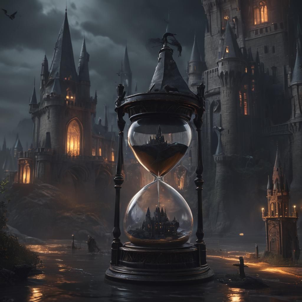 Hogwarts Castle in Hourglass: Fantasy Concept Art