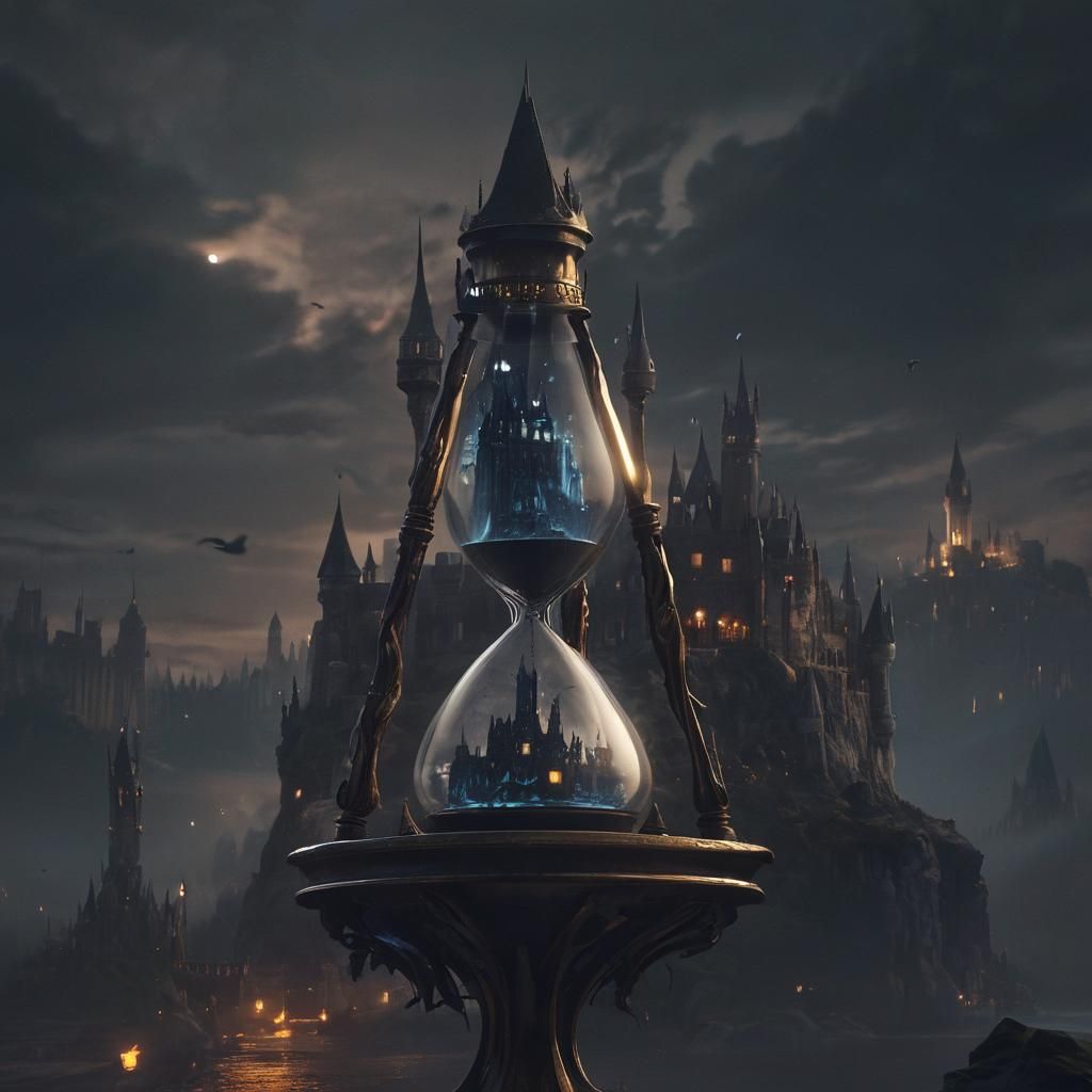 Hogwarts Castle in Hourglass of Light and Shadow