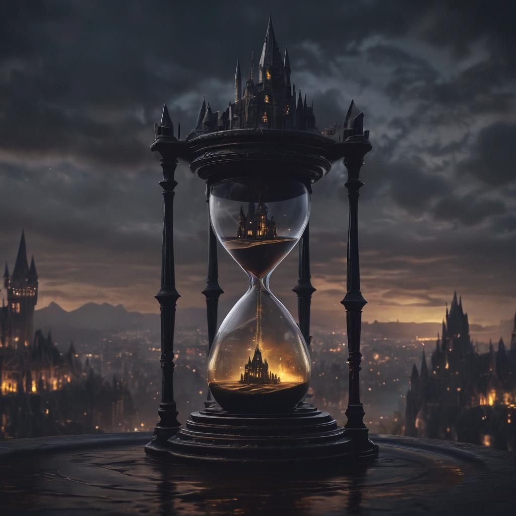 Hogwarts Castle in Hourglass of Light and Darkness