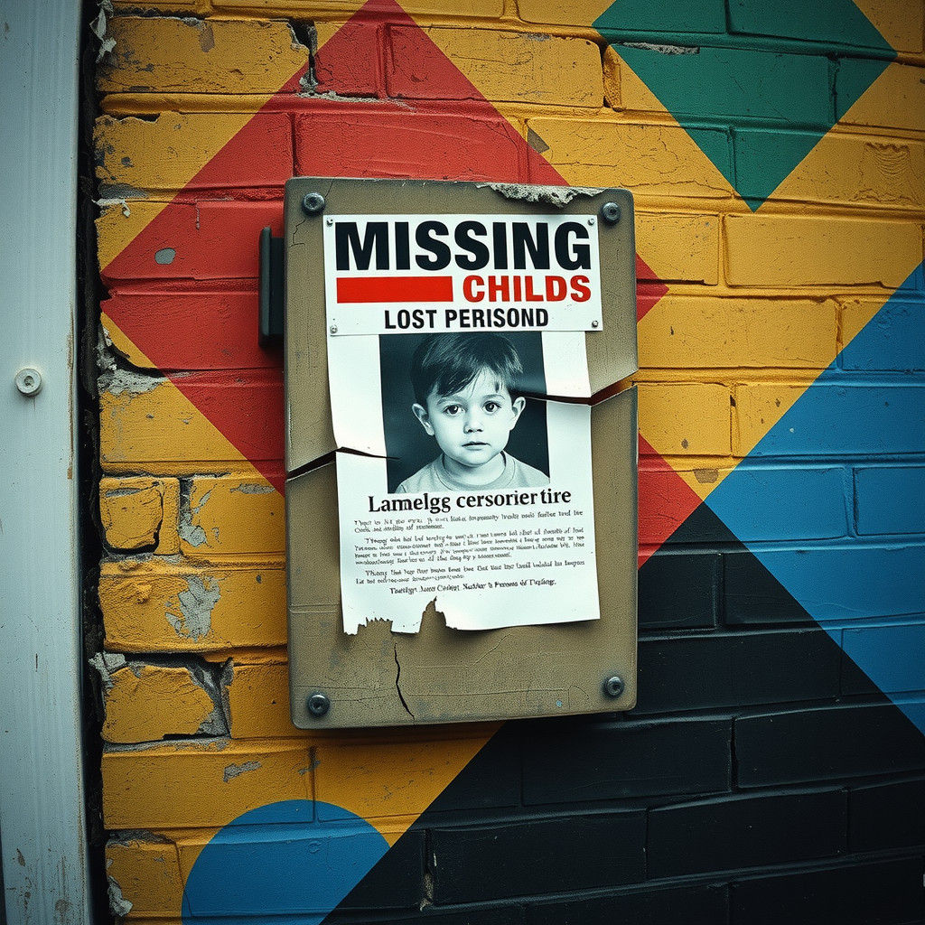 Missing Child Poster in Naoto Hattori Style