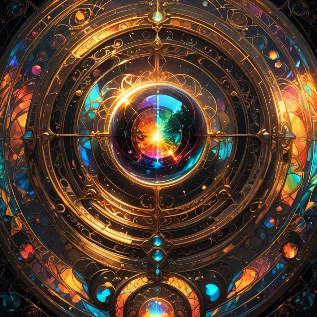 Glowing Portal in Dark Fantasy Concept Art