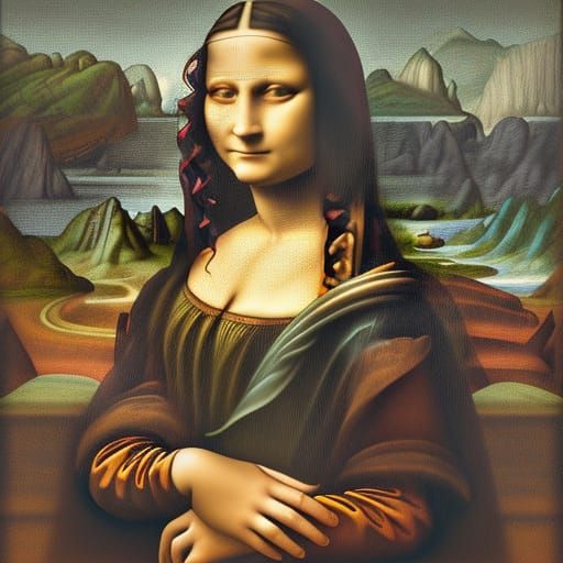 Mona Lisa in Style of Da Vinci