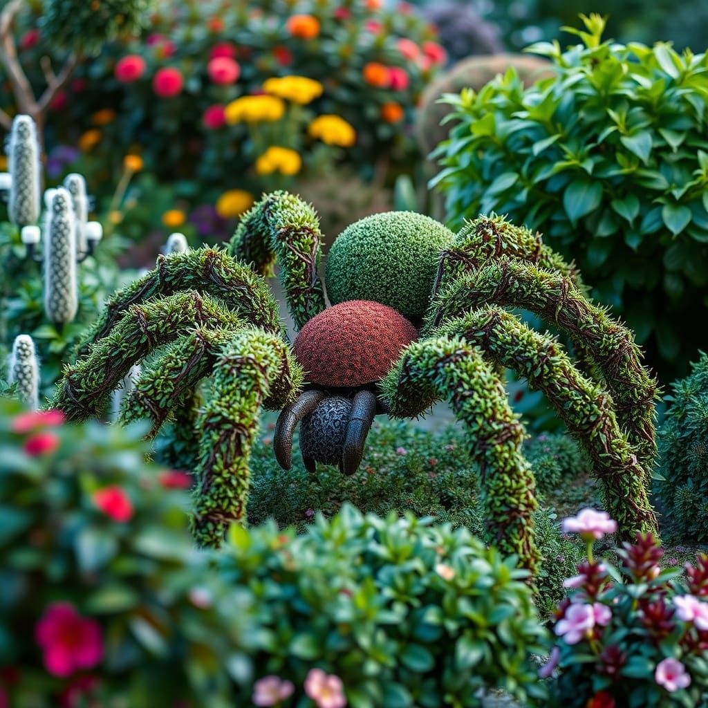 a topiary tarantula