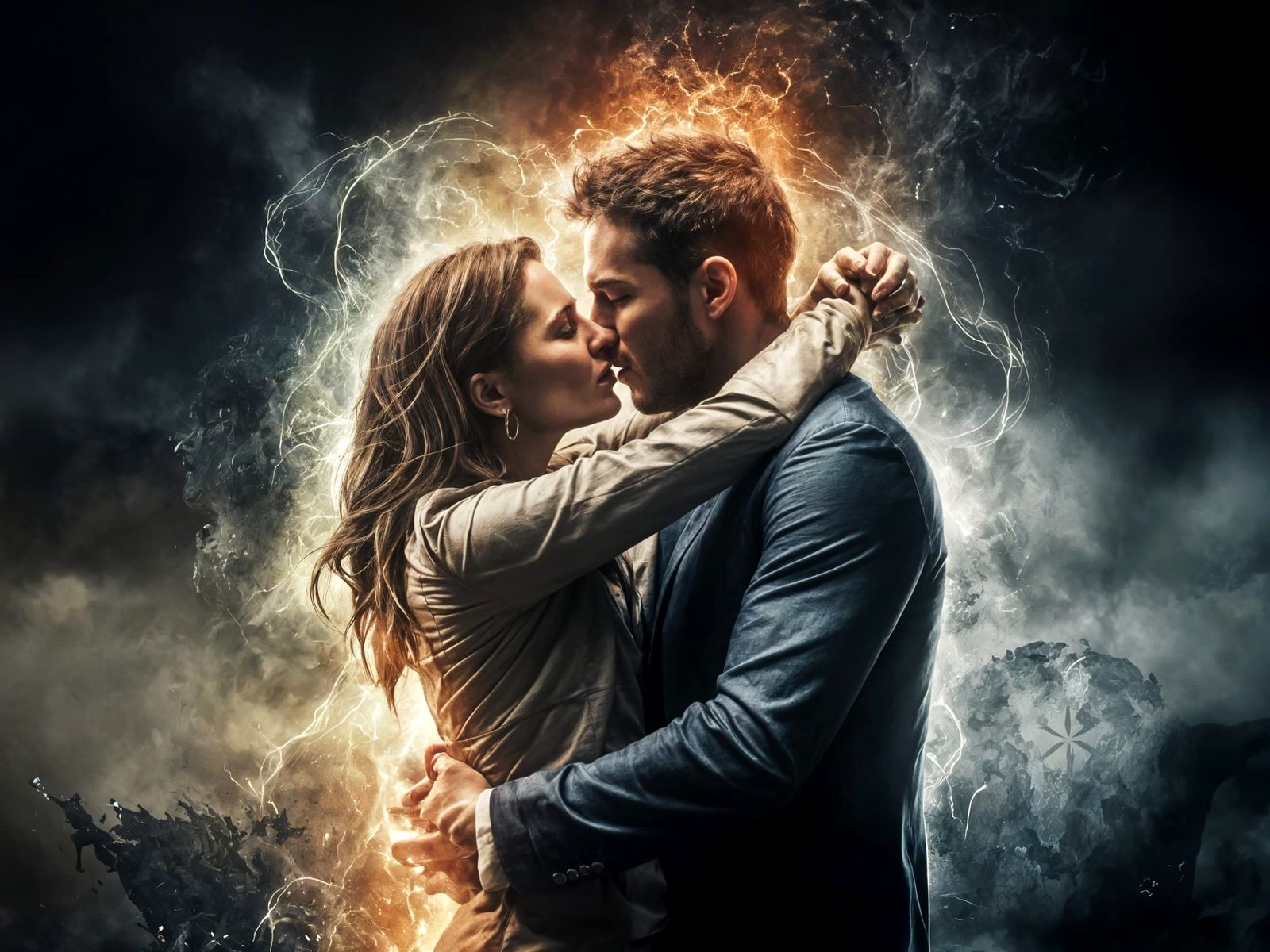 Passionate Couple Ignites Amidst Global Chaos in Cyberpunk S...