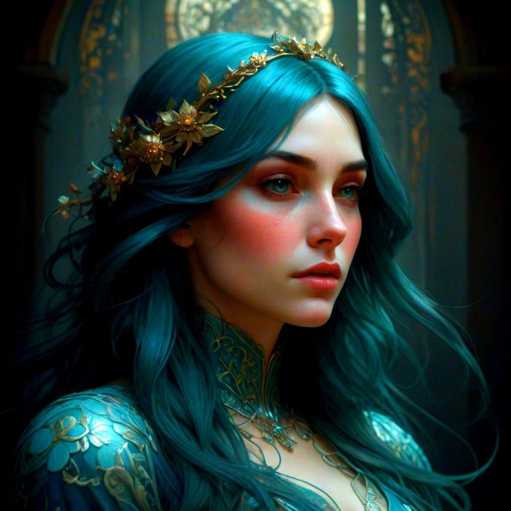 Whispers in the Night: A Haunting Portrait of Longing