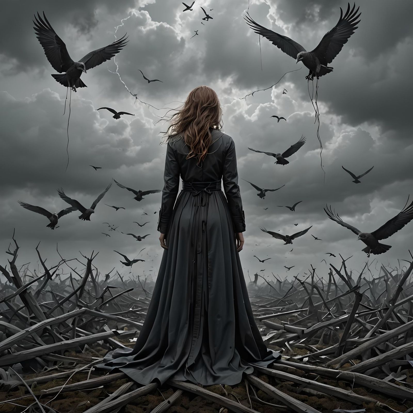 Surreal Depression: A Woman's Internal Conflict