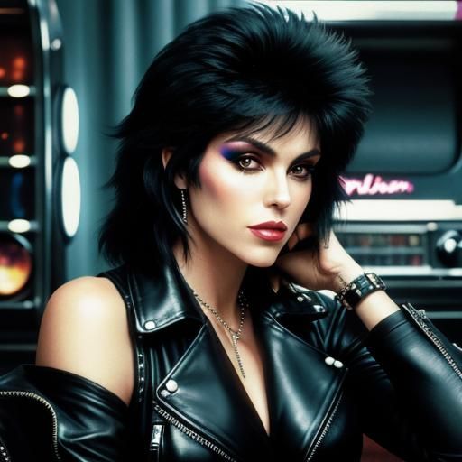 Joan Jett Close-Up: 80s Jukebox Portrait