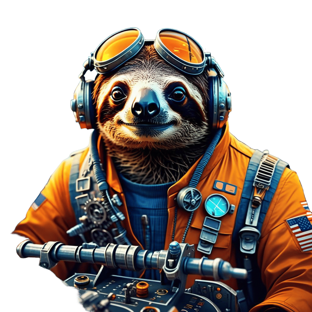 Sloth Co-Pilot: Detailed Fantasy Concept Art
