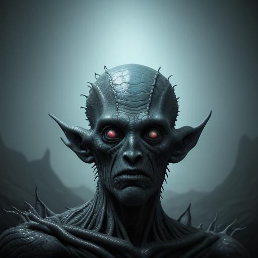 Deep Abyss Alien Creatures in 3D