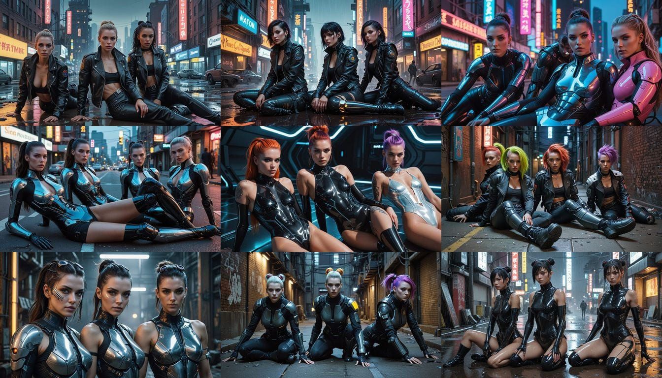 Cyberpunk Goddesses Exude Rebellion and Beauty