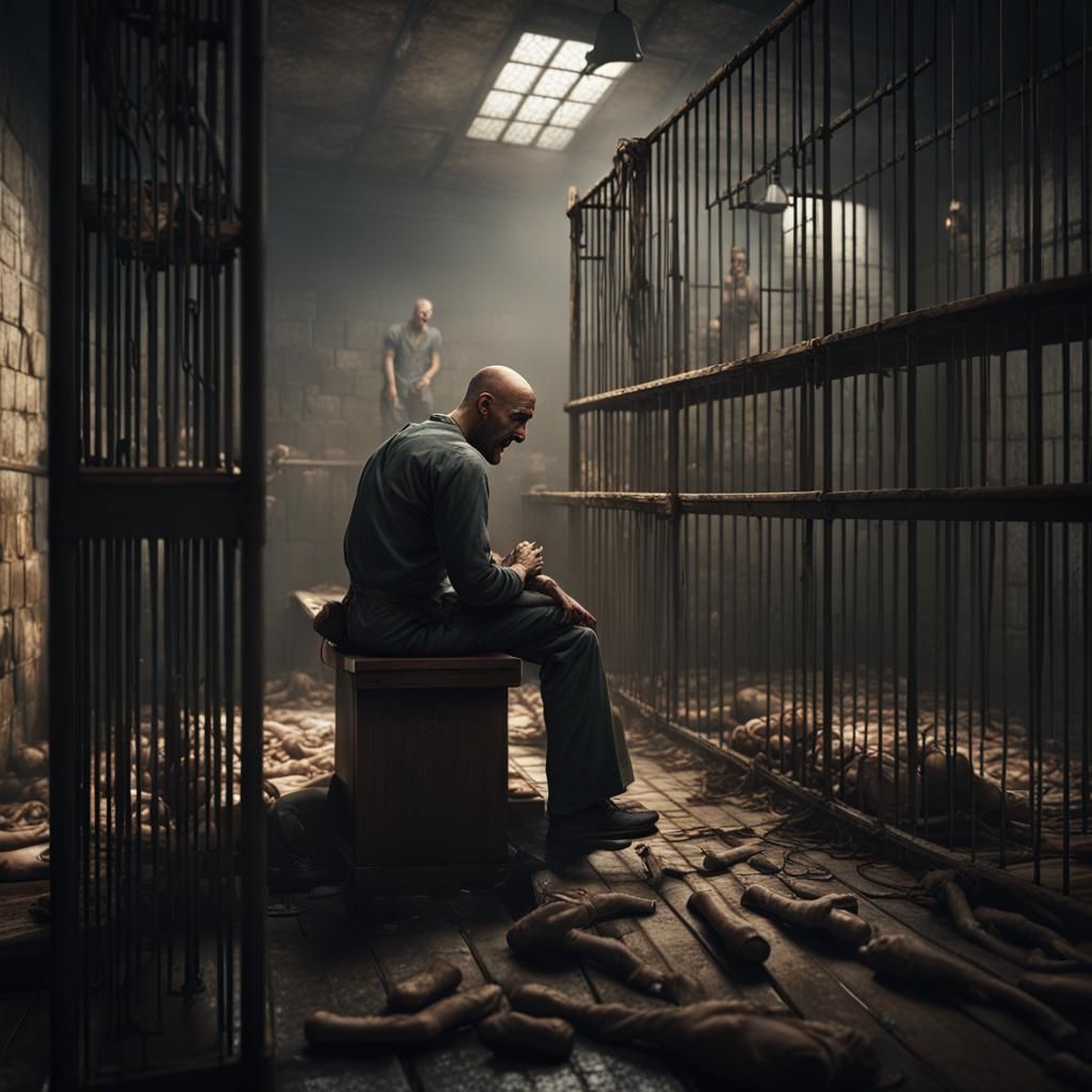 Prisoner's Tortured Mind: Dark Fantasy Concept Art