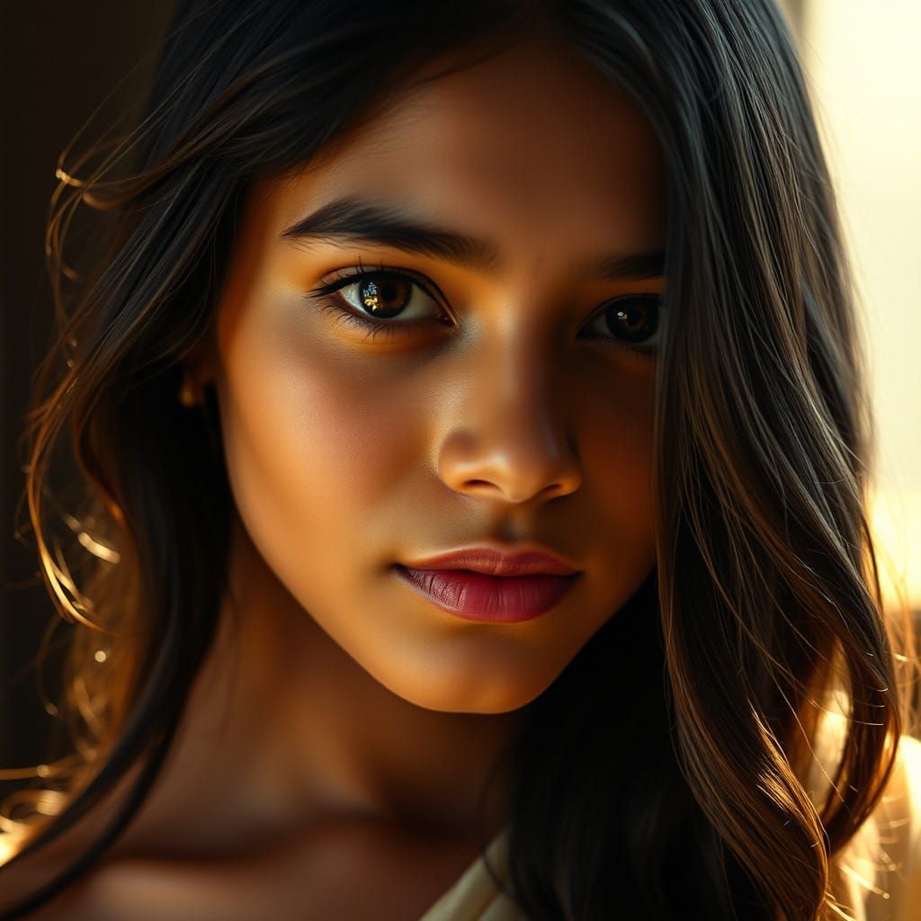 Ethereal Indian Goddess in Soft Focus