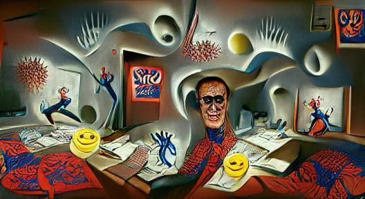 Energetic Portal of Hyperactivity in Comic Book Style