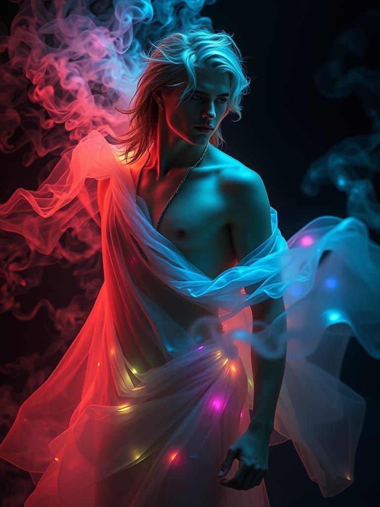 Ethereal Orpheus in a Dreamlike Mirage