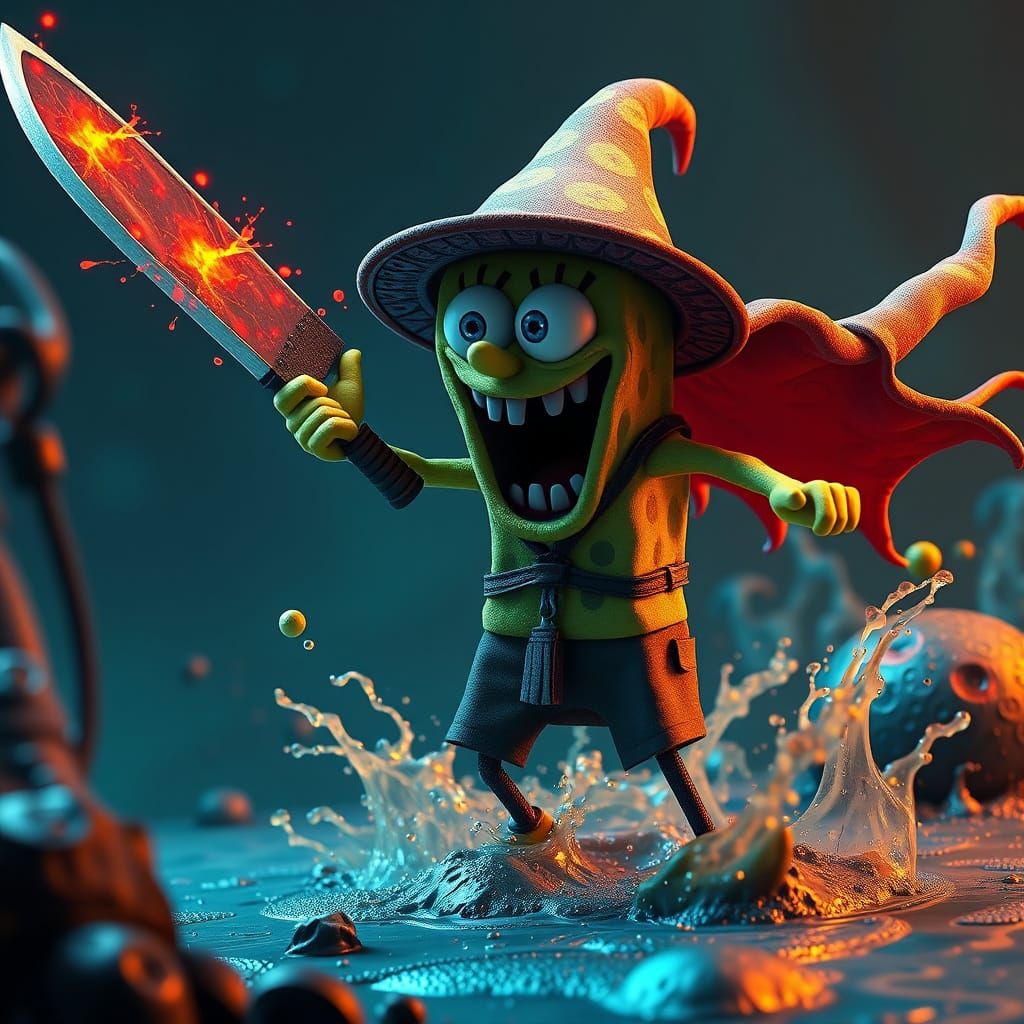 Hash-Slinging Slasher Matte Painting
