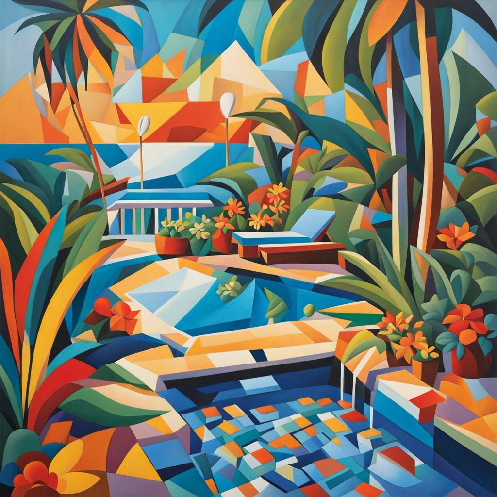 Cubist Island Oasis with Beachside Hot Tub