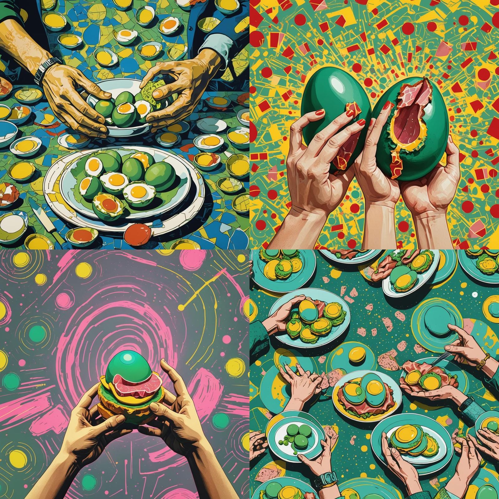 Minimalist Pop Art Posters: Green Eggs and Ham