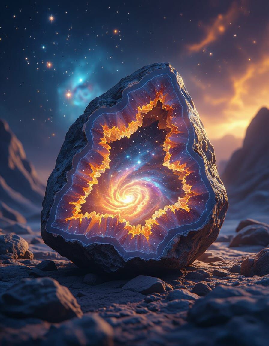 Cosmic Geode Reveals a Universe of Galaxies