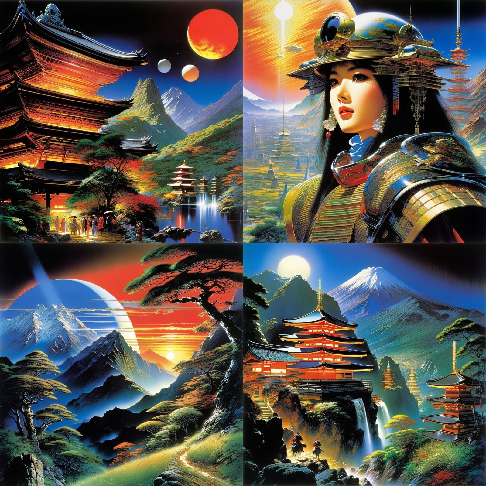 Dynamic Illustration in Noriyoshi Ohrai Style