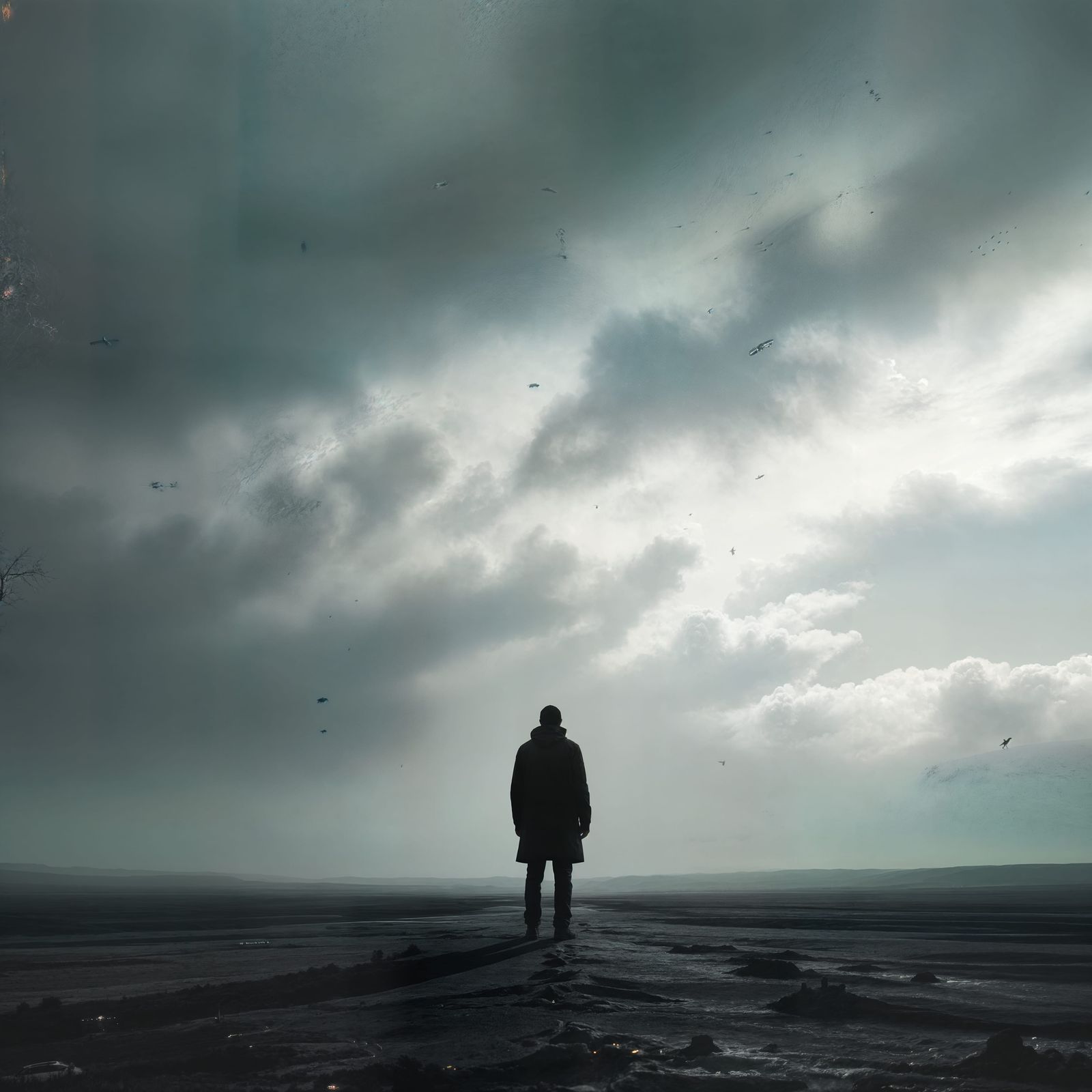 Dramatic Cinematic Film Still with Atmospheric Lighting