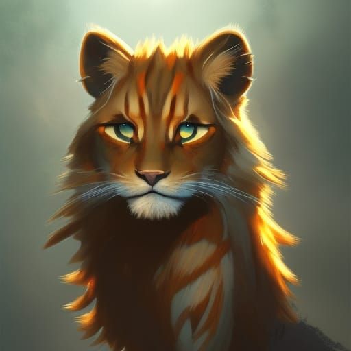 Lionblaze Portrait in Hyperdetailed Style