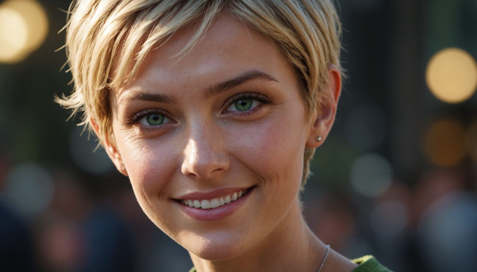 Pixie Goddess Radiates Joy in Soft Focus