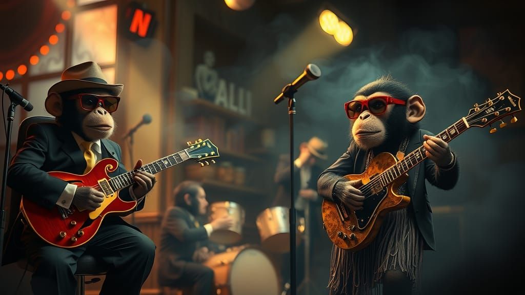 Groovy Monkeys Jazz Ensemble in Smoky Club