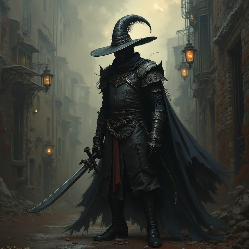 Darkened Venice Scenic with Baroque Flair