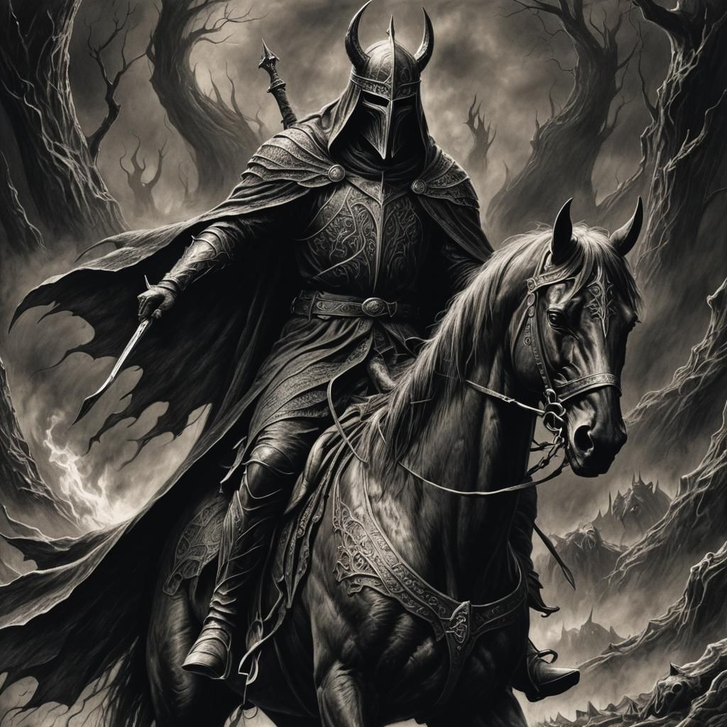 Witchking of Angmar: Dark Lord on Horseback