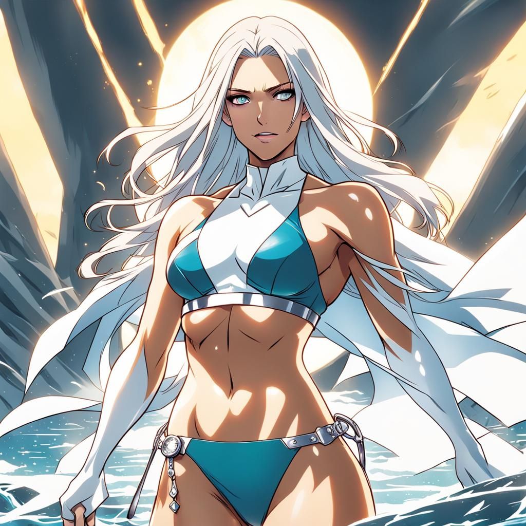 Emma Frost in Anime Style Bikini
